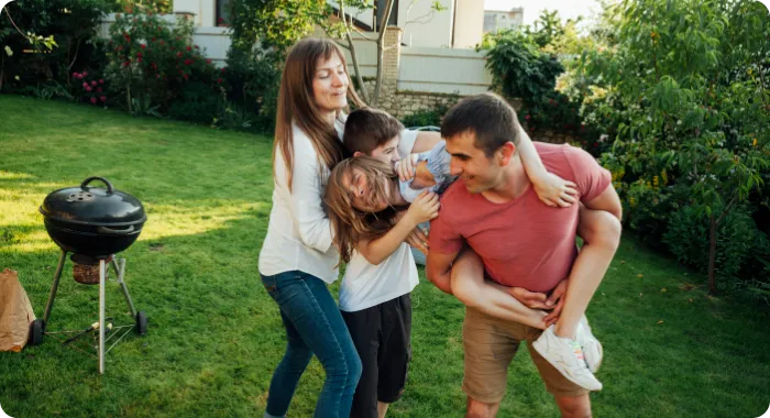 Family outdoors
